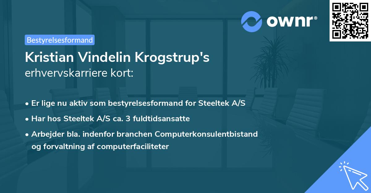 Kristian Vindelin Krogstrup's erhvervskarriere kort