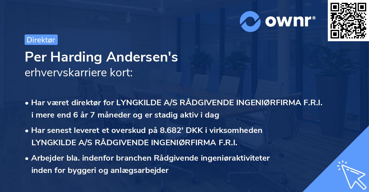 Per Harding Andersen's erhvervskarriere kort