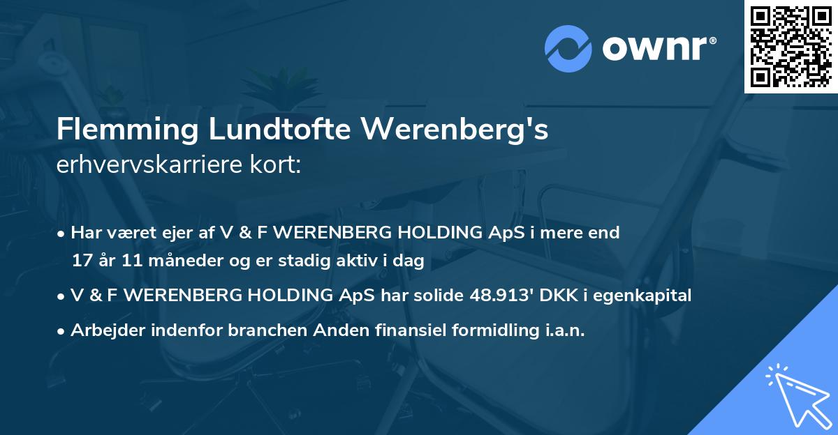 Flemming Lundtofte Werenberg's erhvervskarriere kort