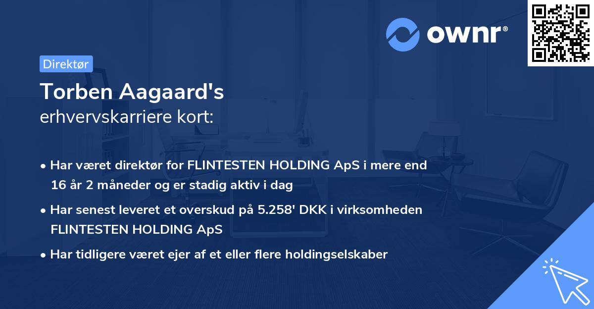 Torben Aagaard's erhvervskarriere kort