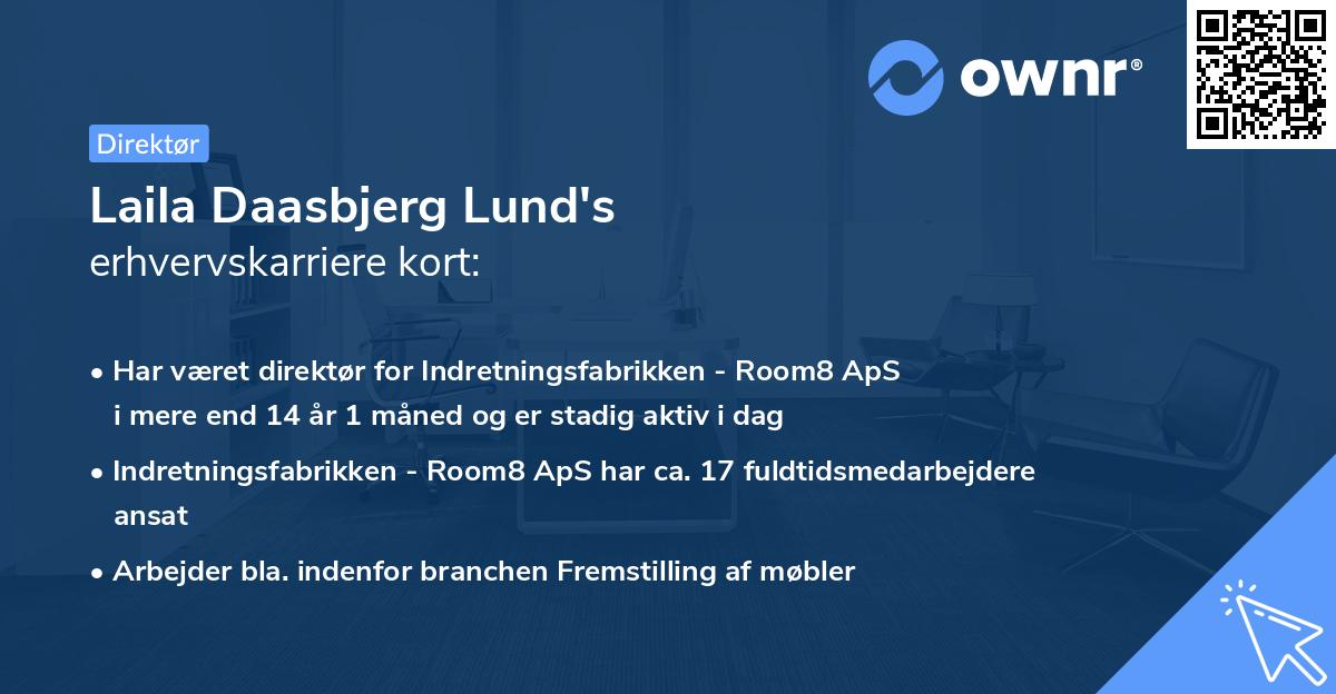Laila Daasbjerg Lund's erhvervskarriere kort
