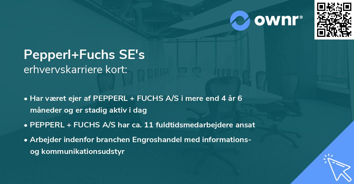 Pepperl+Fuchs SE's erhvervskarriere kort