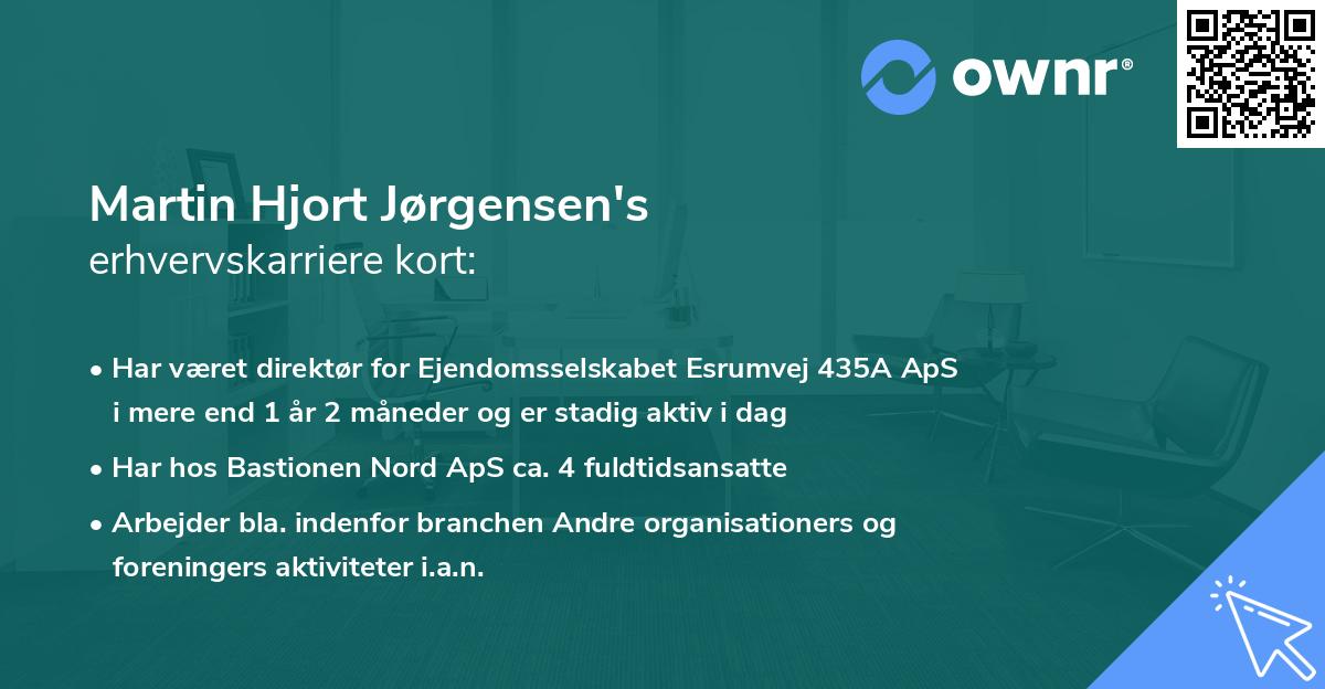 Martin Hjort Jørgensen's erhvervskarriere kort