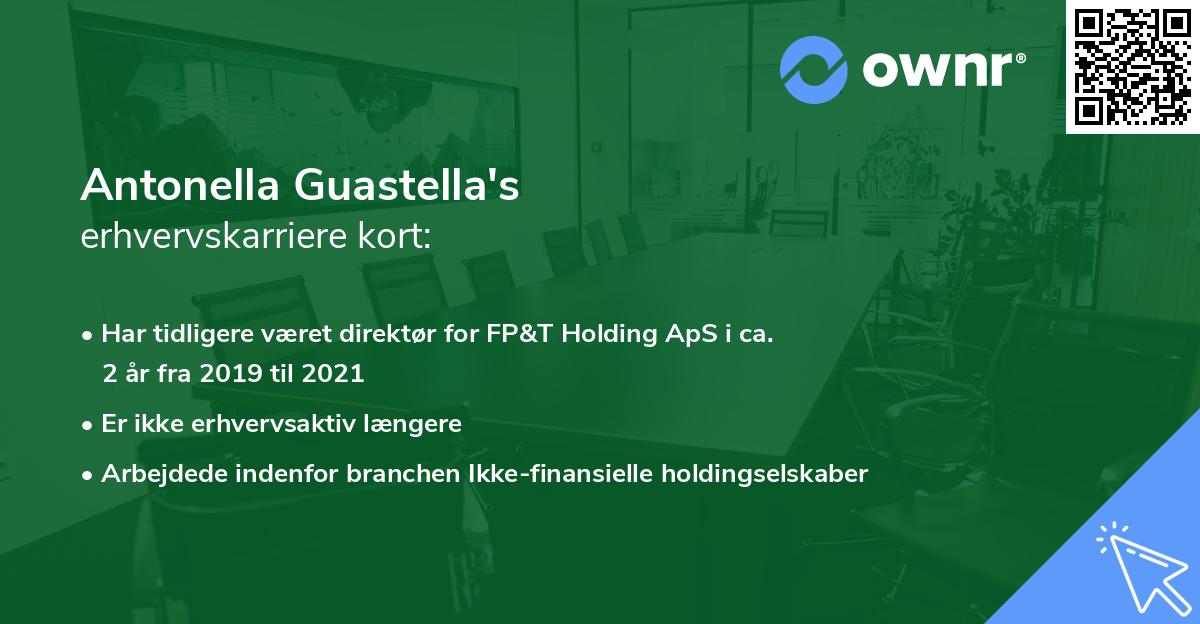 Antonella Guastella's erhvervskarriere kort