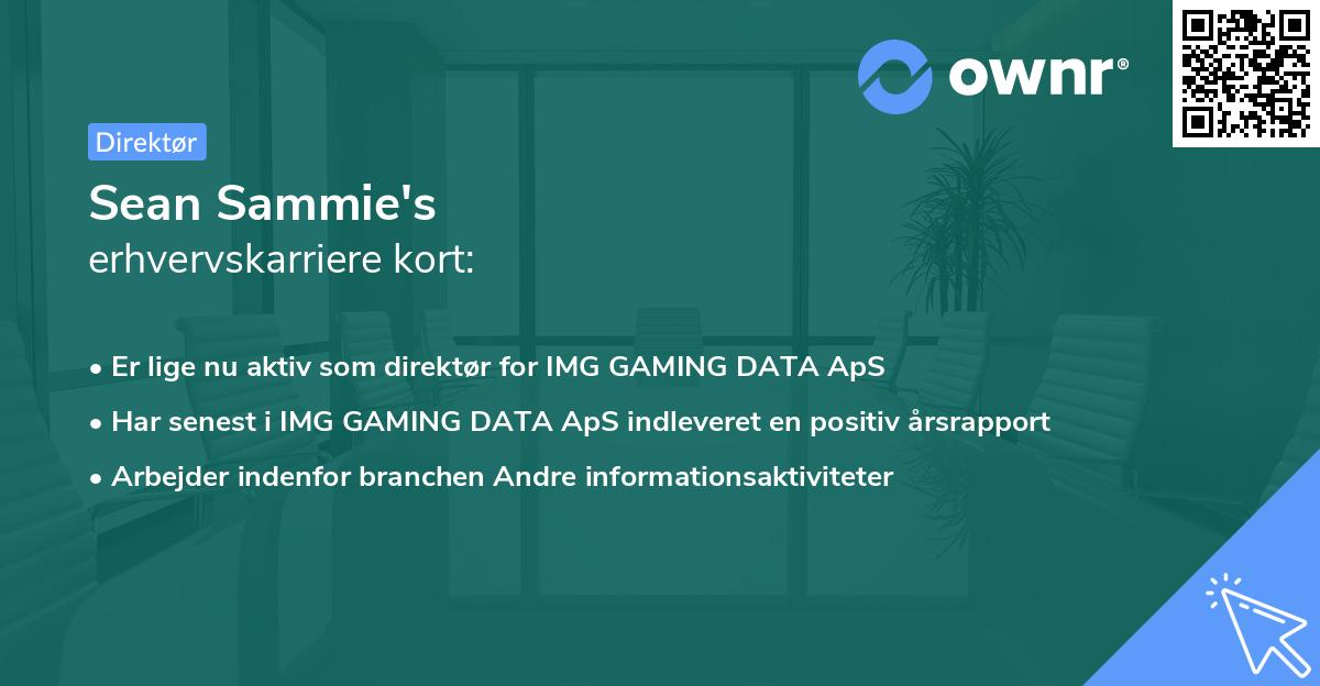 Sean Sammie's erhvervskarriere kort