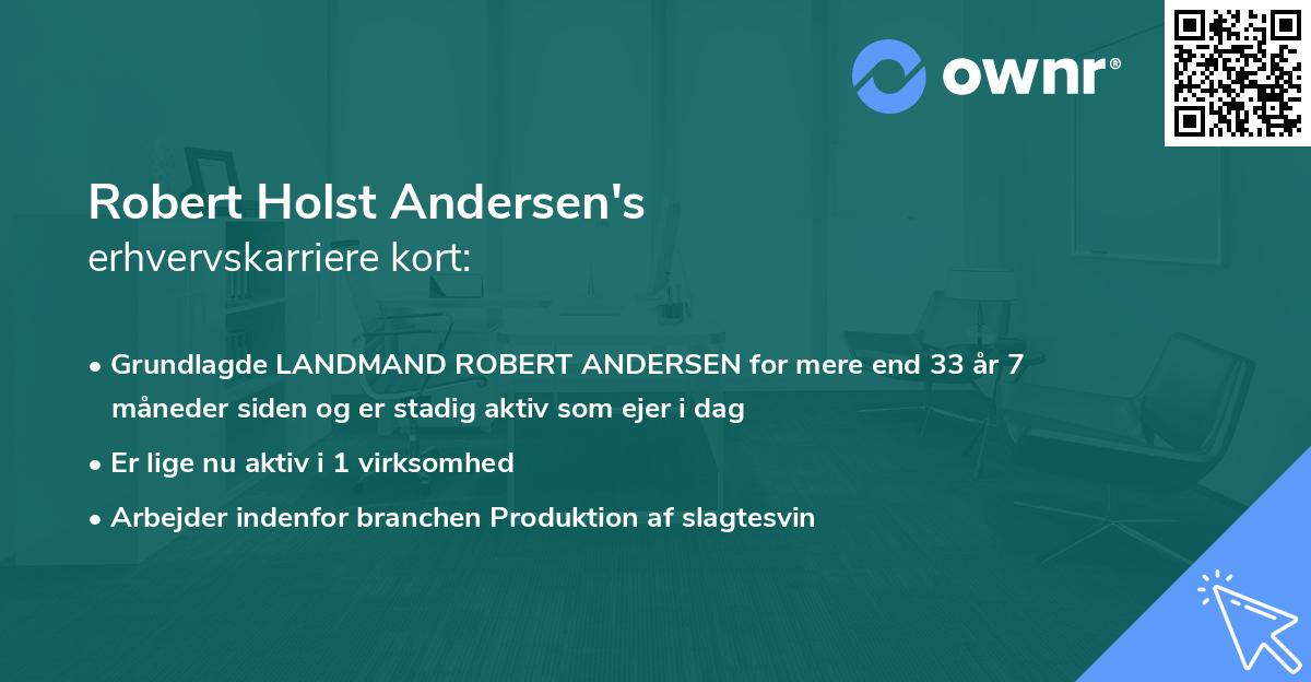 Robert Holst Andersen's erhvervskarriere kort