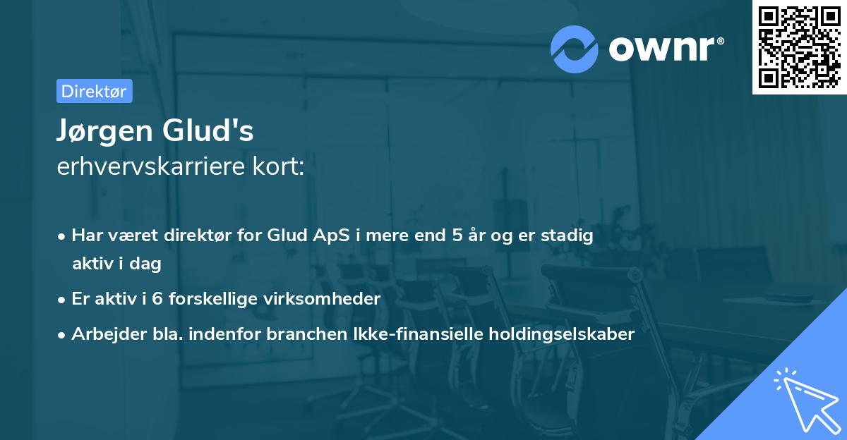 Jørgen Glud's erhvervskarriere kort