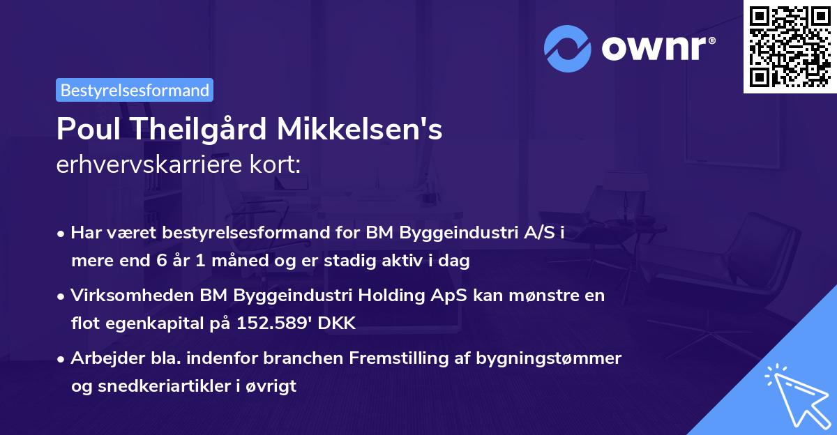 Poul Theilgård Mikkelsen's erhvervskarriere kort