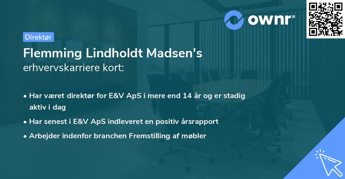 Flemming Lindholdt Madsen's erhvervskarriere kort