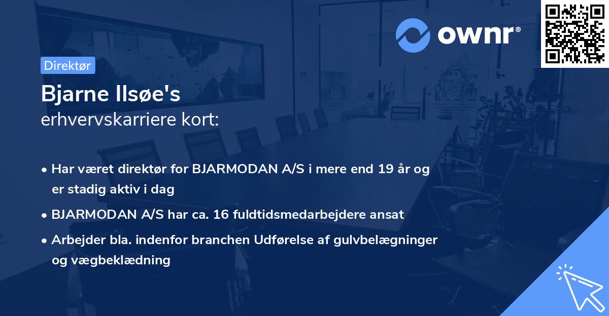 Bjarne Ilsøe's erhvervskarriere kort