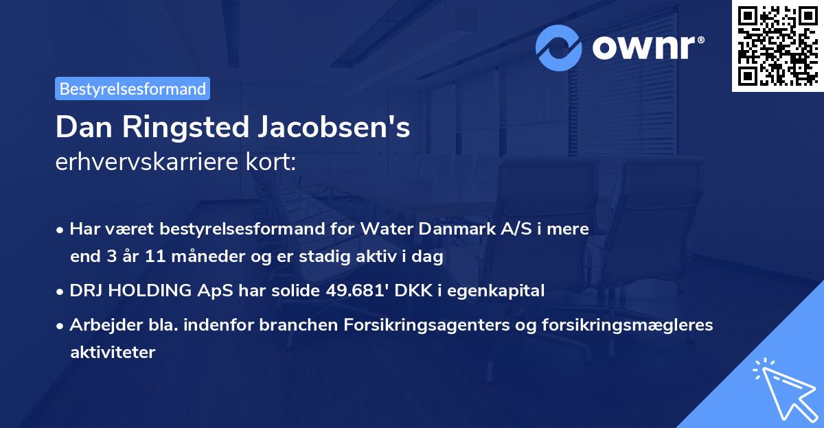 Dan Ringsted Jacobsen's erhvervskarriere kort