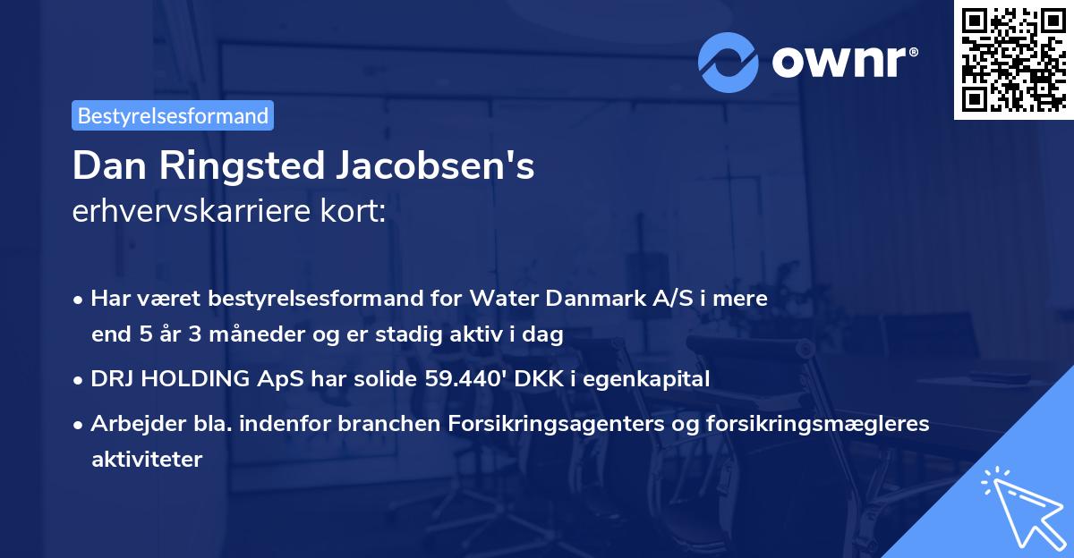 Dan Ringsted Jacobsen's erhvervskarriere kort