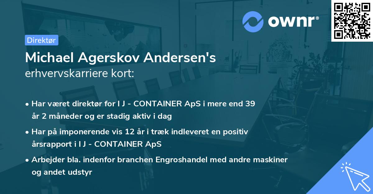 Michael Agerskov Andersen's erhvervskarriere kort