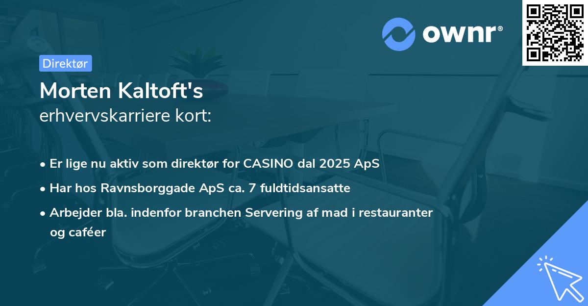 Morten Kaltoft's erhvervskarriere kort