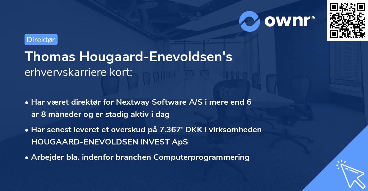 Thomas Hougaard-Enevoldsen's erhvervskarriere kort