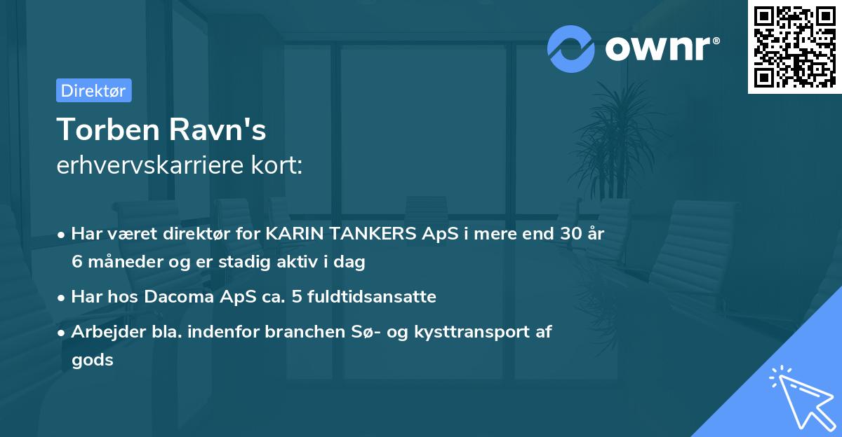 Torben Ravn's erhvervskarriere kort