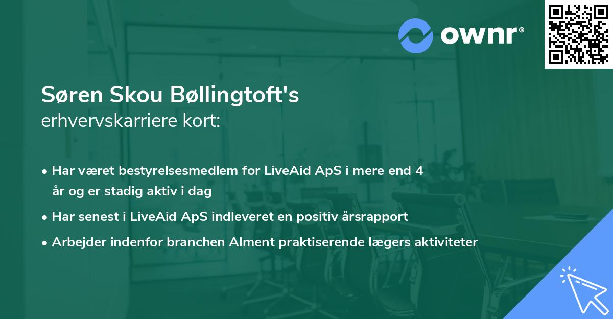 Søren Skou Bøllingtoft's erhvervskarriere kort