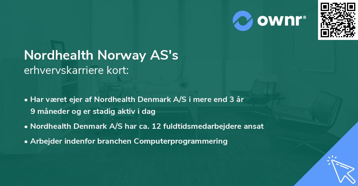 Nordhealth Norway AS's erhvervskarriere kort