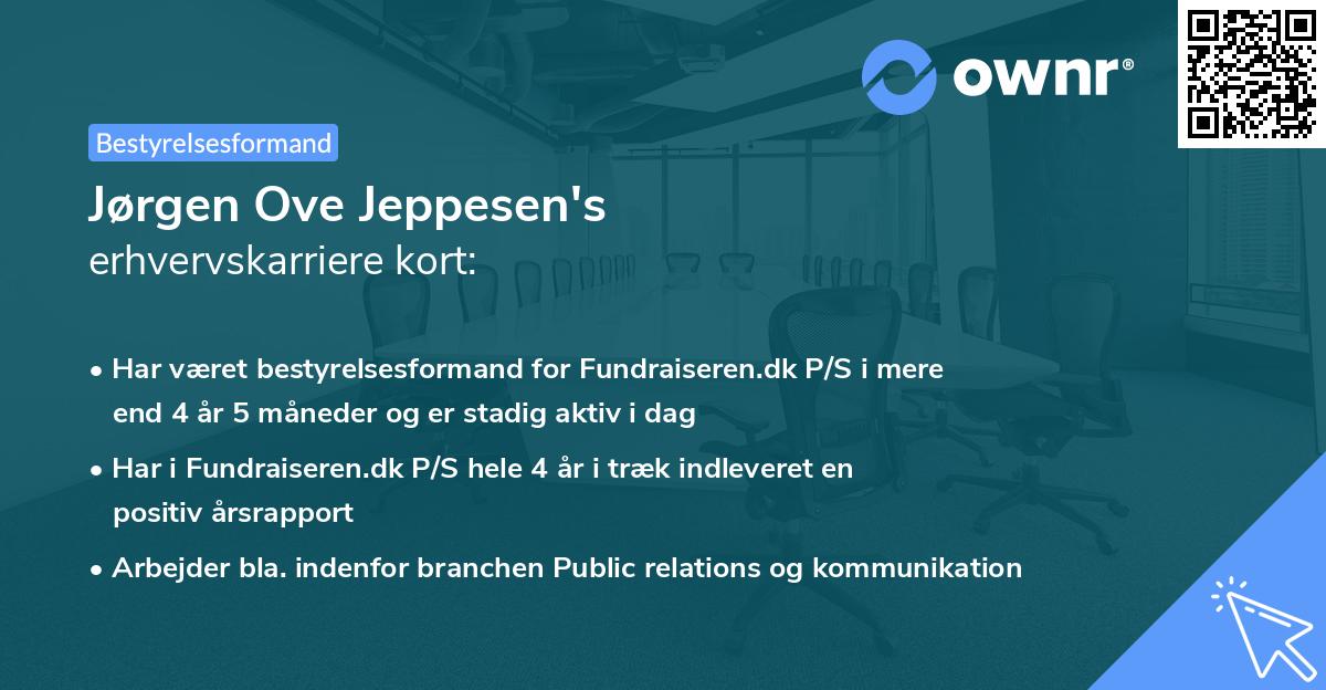 Jørgen Ove Jeppesen's erhvervskarriere kort