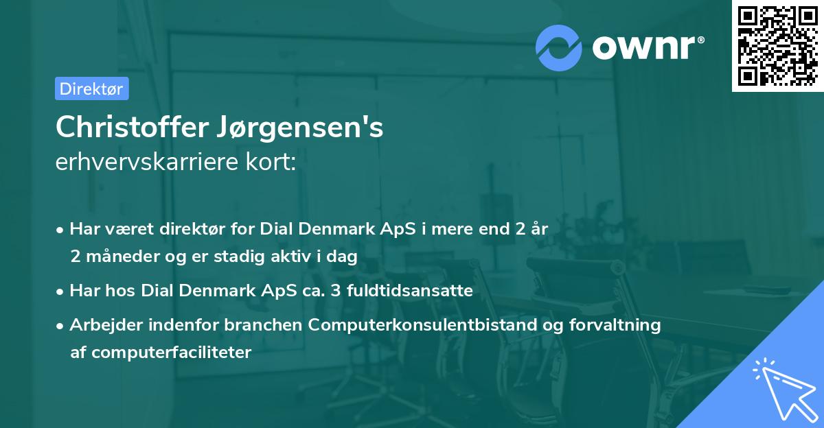 Christoffer Jørgensen's erhvervskarriere kort