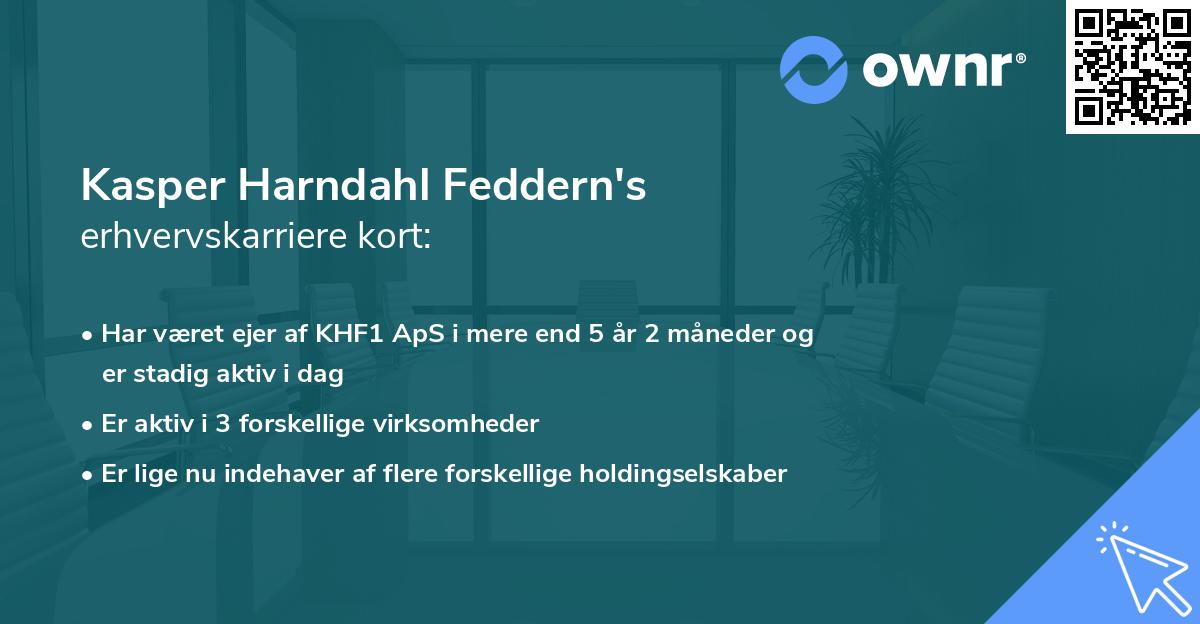 Kasper Harndahl Feddern's erhvervskarriere kort