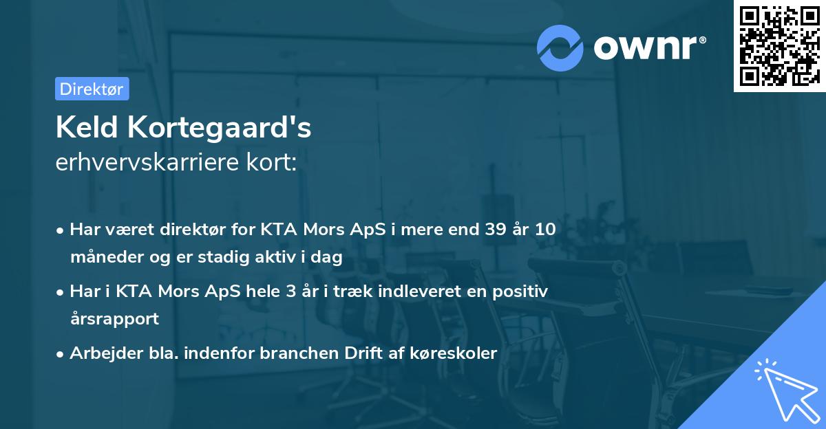 Keld Kortegaard's erhvervskarriere kort