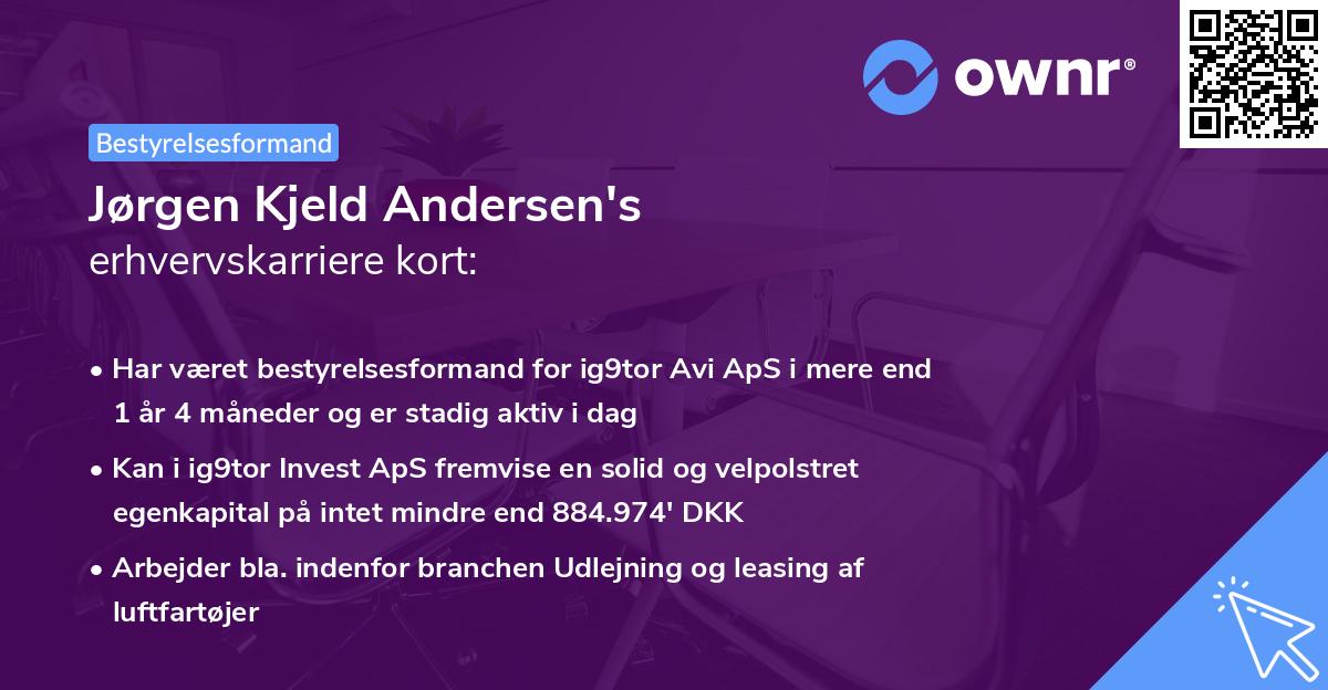 Jørgen Kjeld Andersen's erhvervskarriere kort