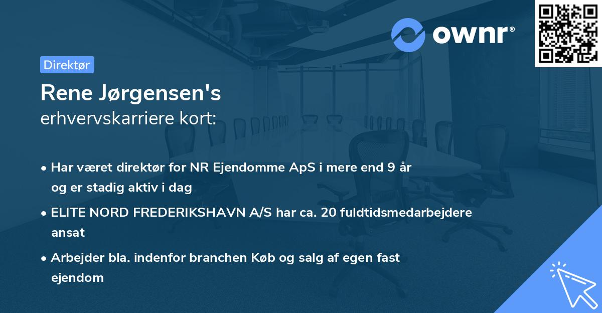 Rene Jørgensen's erhvervskarriere kort