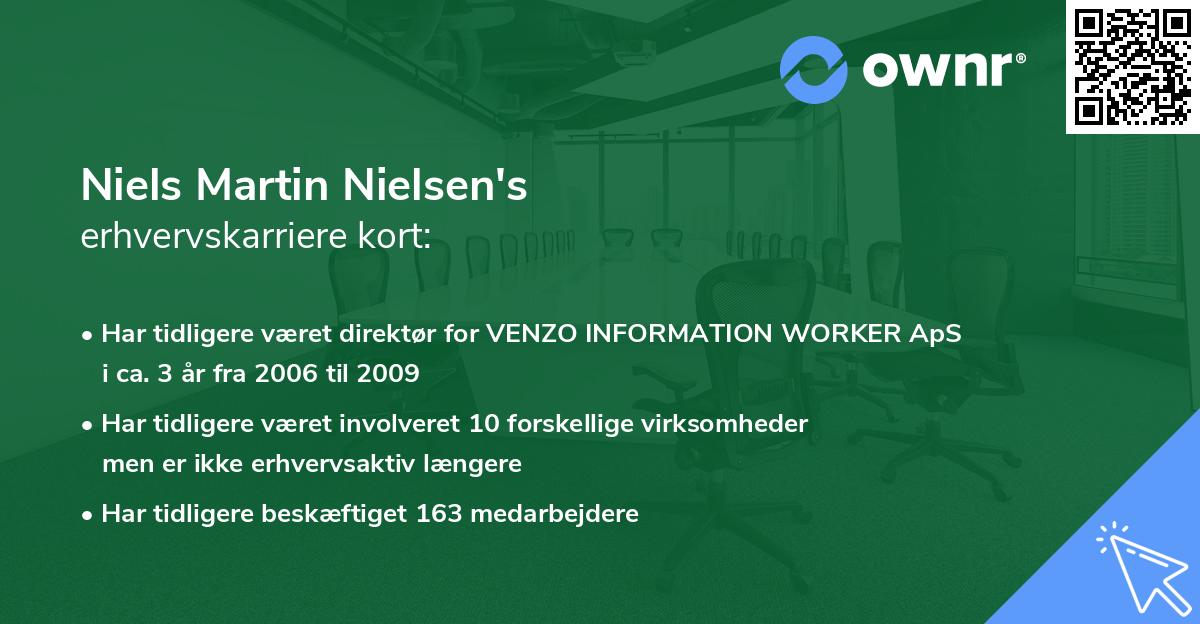 Niels Martin Nielsen's erhvervskarriere kort