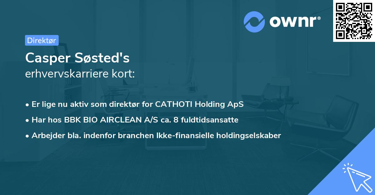 Casper Søsted's erhvervskarriere kort