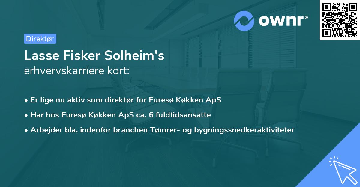 Lasse Fisker Solheim's erhvervskarriere kort