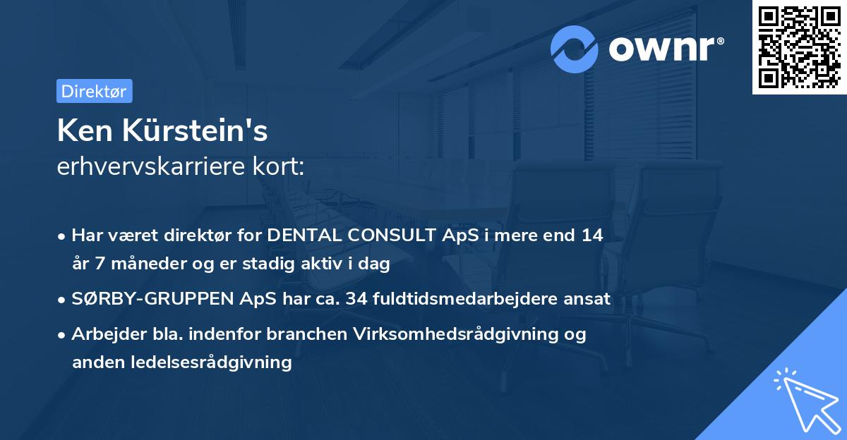Ken Kürstein's erhvervskarriere kort