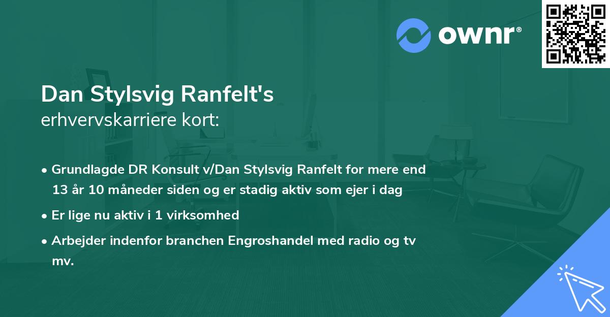 Dan Stylsvig Ranfelt's erhvervskarriere kort