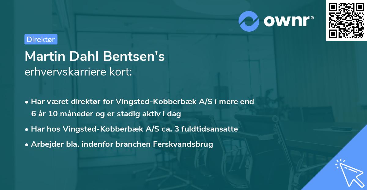 Martin Dahl Bentsen's erhvervskarriere kort