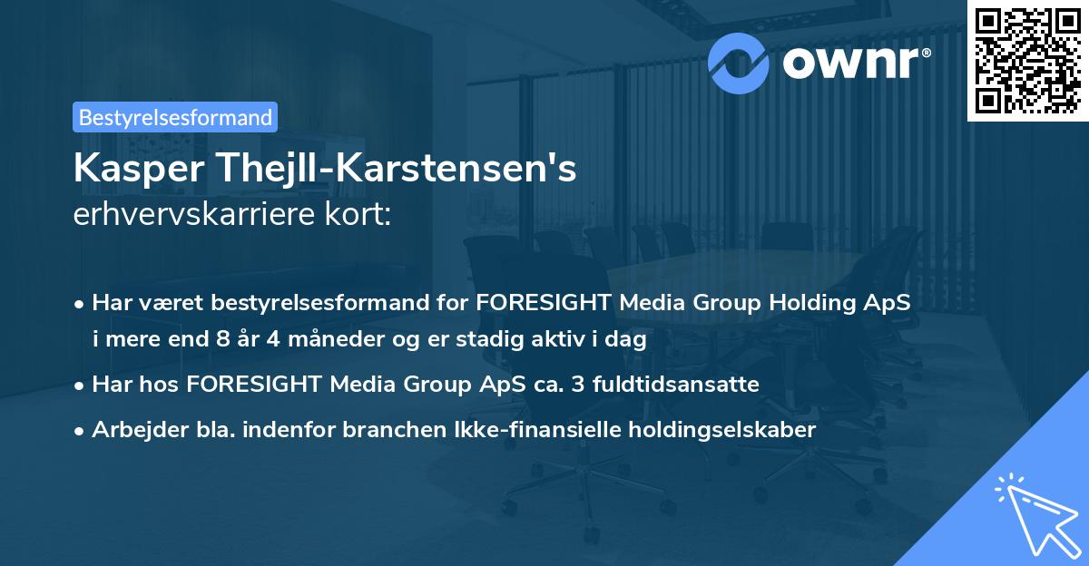 Kasper Thejll-Karstensen's erhvervskarriere kort