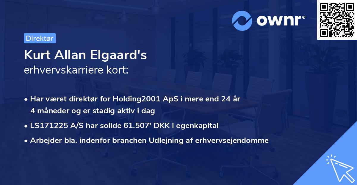Kurt Allan Elgaard's erhvervskarriere kort