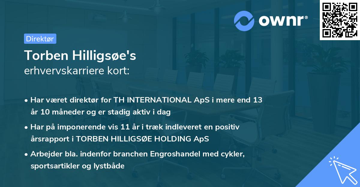 Torben Hilligsøe's erhvervskarriere kort