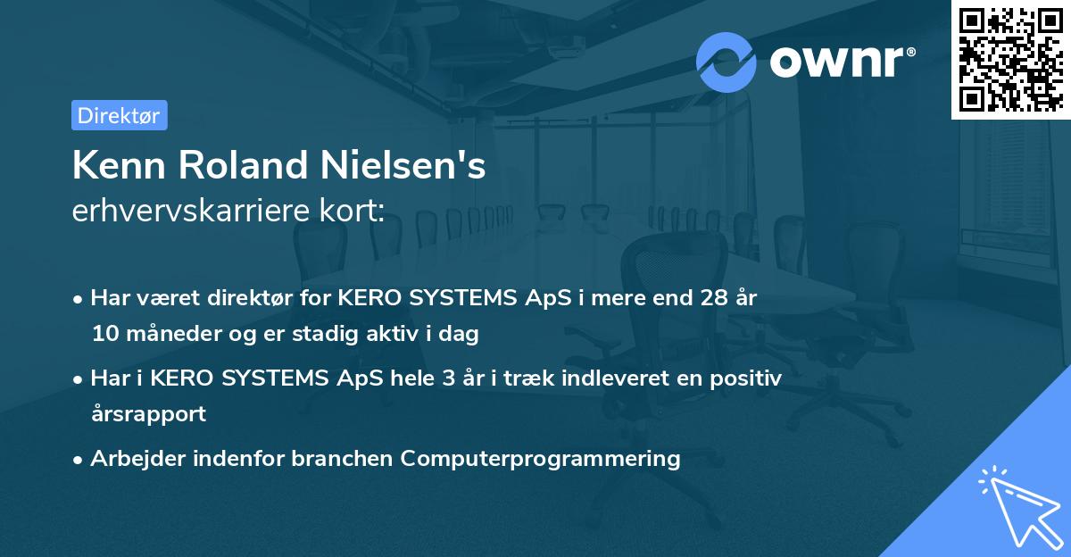 Kenn Roland Nielsen's erhvervskarriere kort