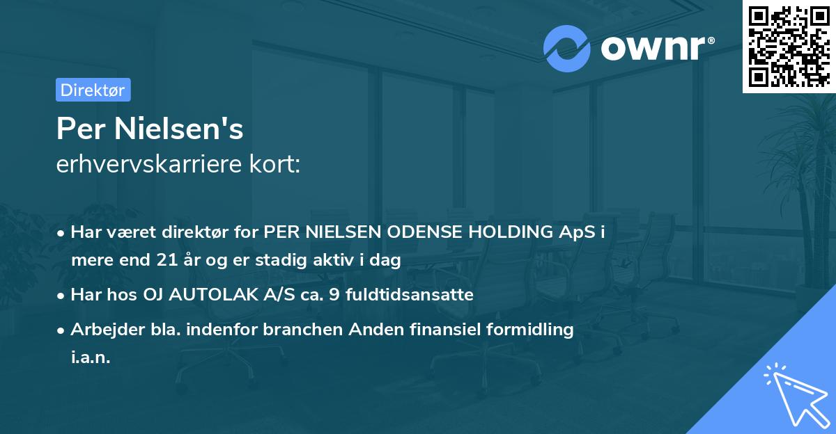Per Nielsen's erhvervskarriere kort