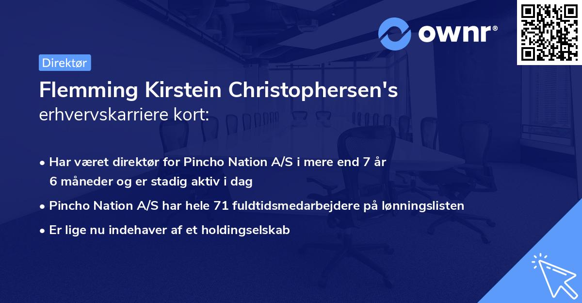 Flemming Kirstein Christophersen's erhvervskarriere kort