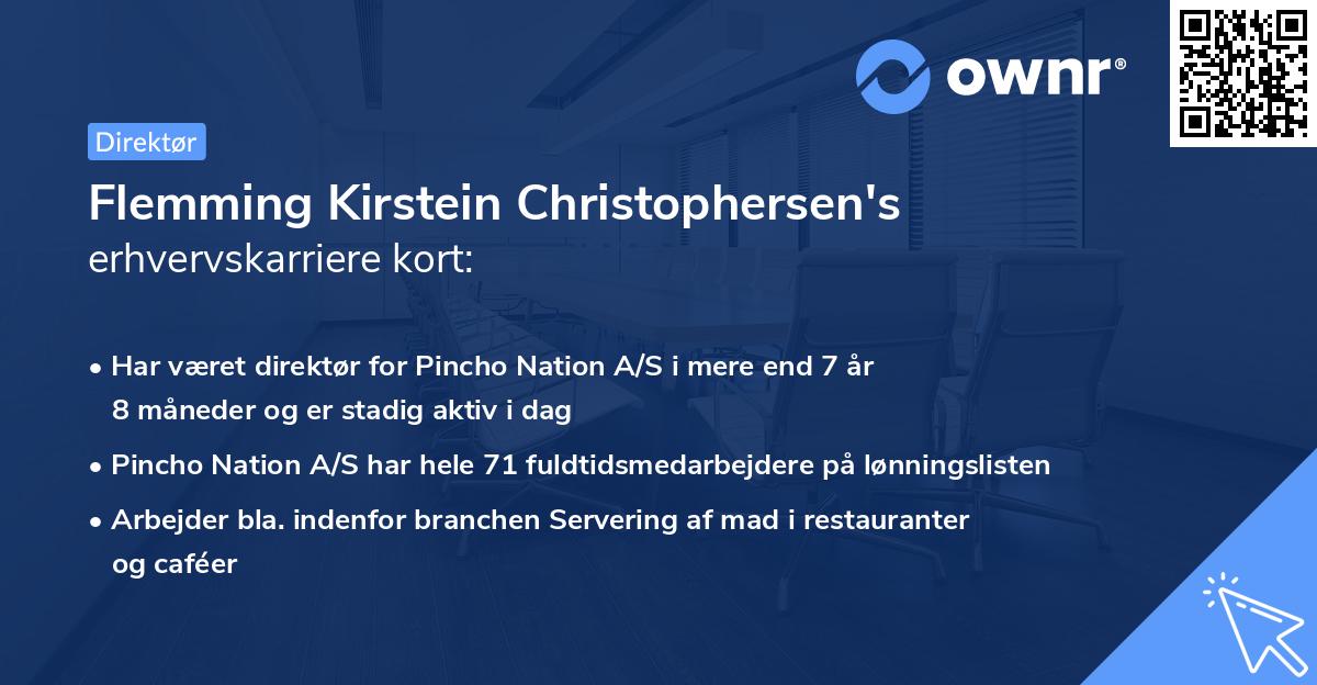 Flemming Kirstein Christophersen's erhvervskarriere kort