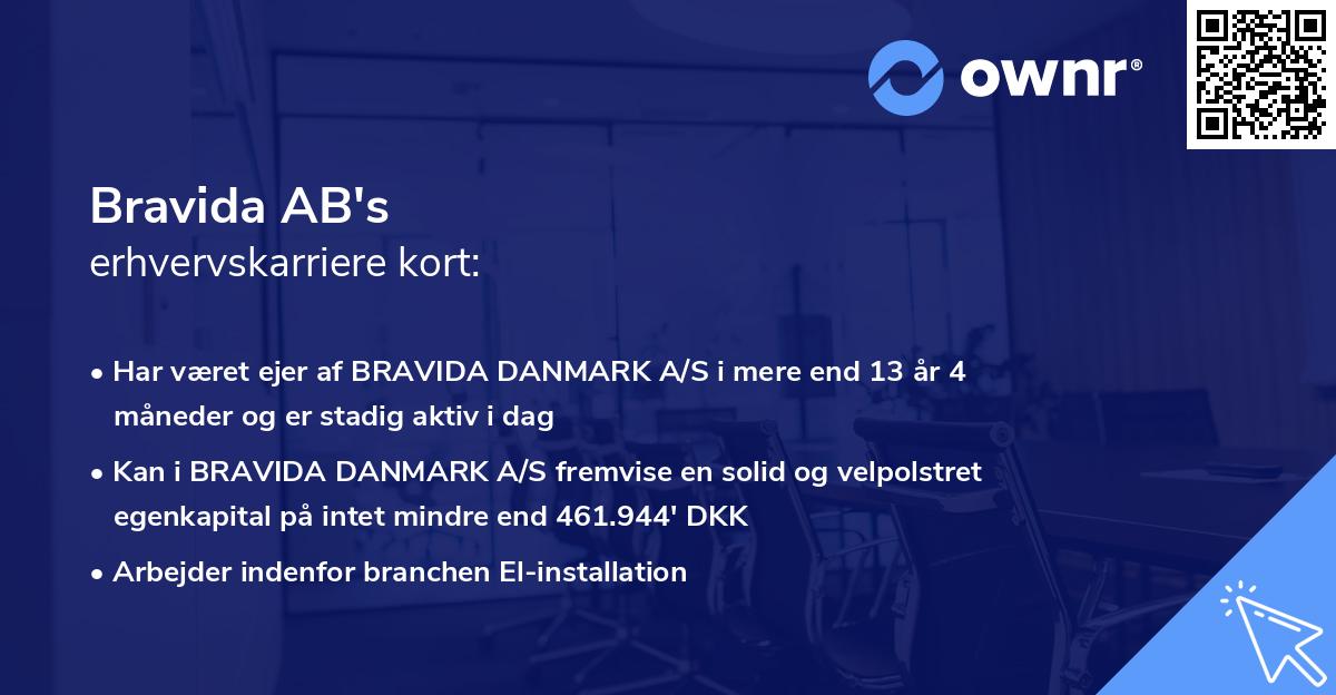 Bravida AB's erhvervskarriere kort