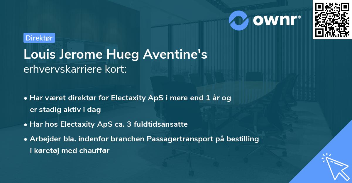 Louis Jerome Hueg Aventine's erhvervskarriere kort