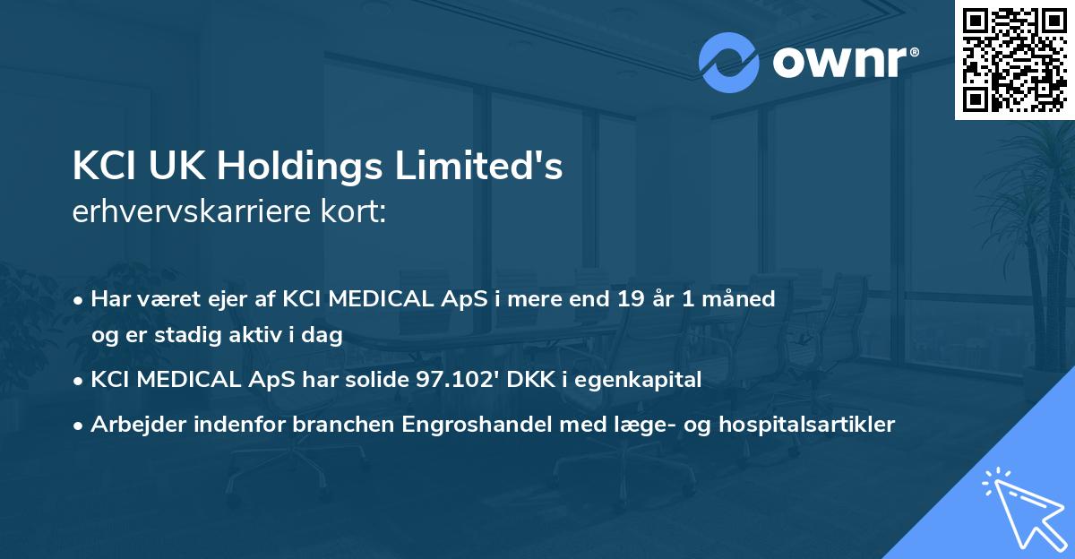 KCI UK Holdings Limited's erhvervskarriere kort