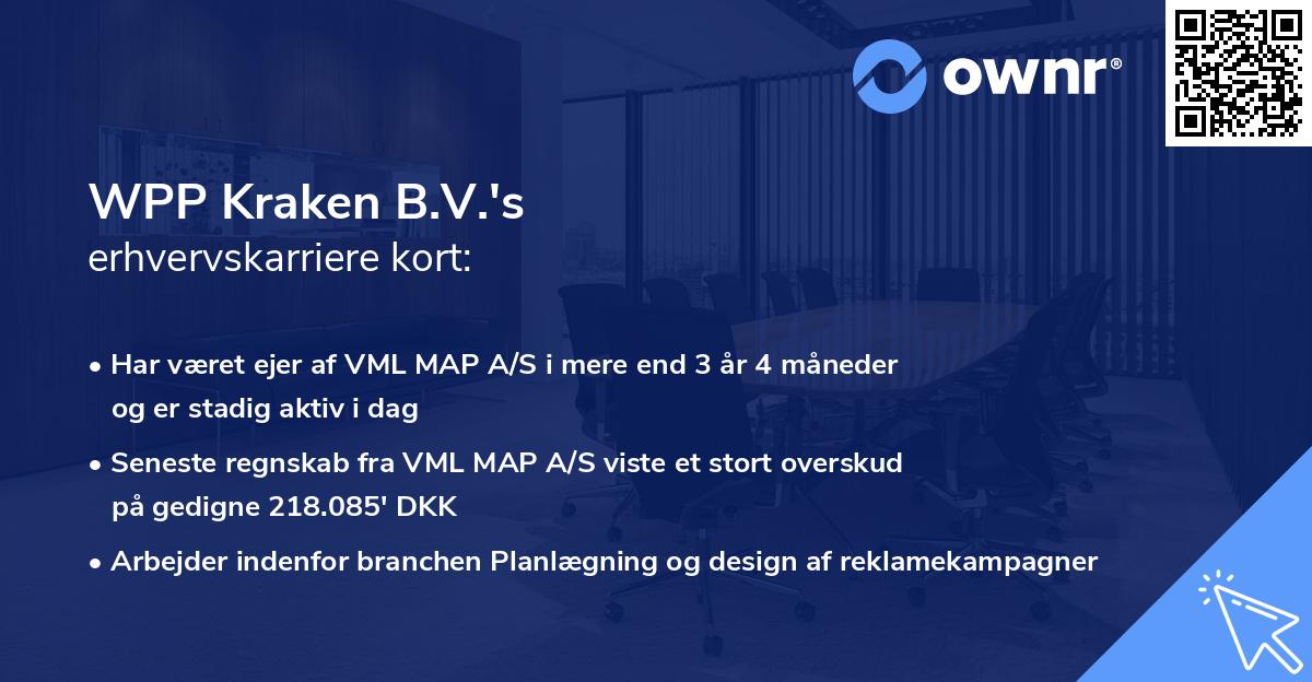 WPP Kraken B.V.'s erhvervskarriere kort