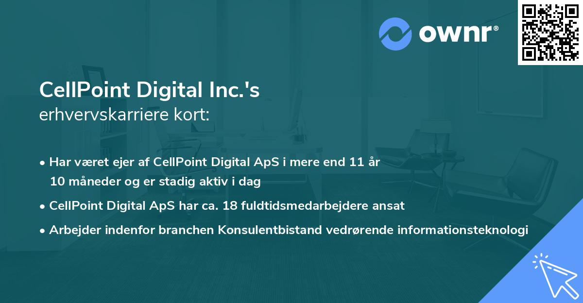 CellPoint Digital Inc.'s erhvervskarriere kort