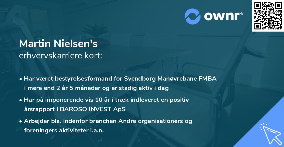 Martin Nielsen's erhvervskarriere kort