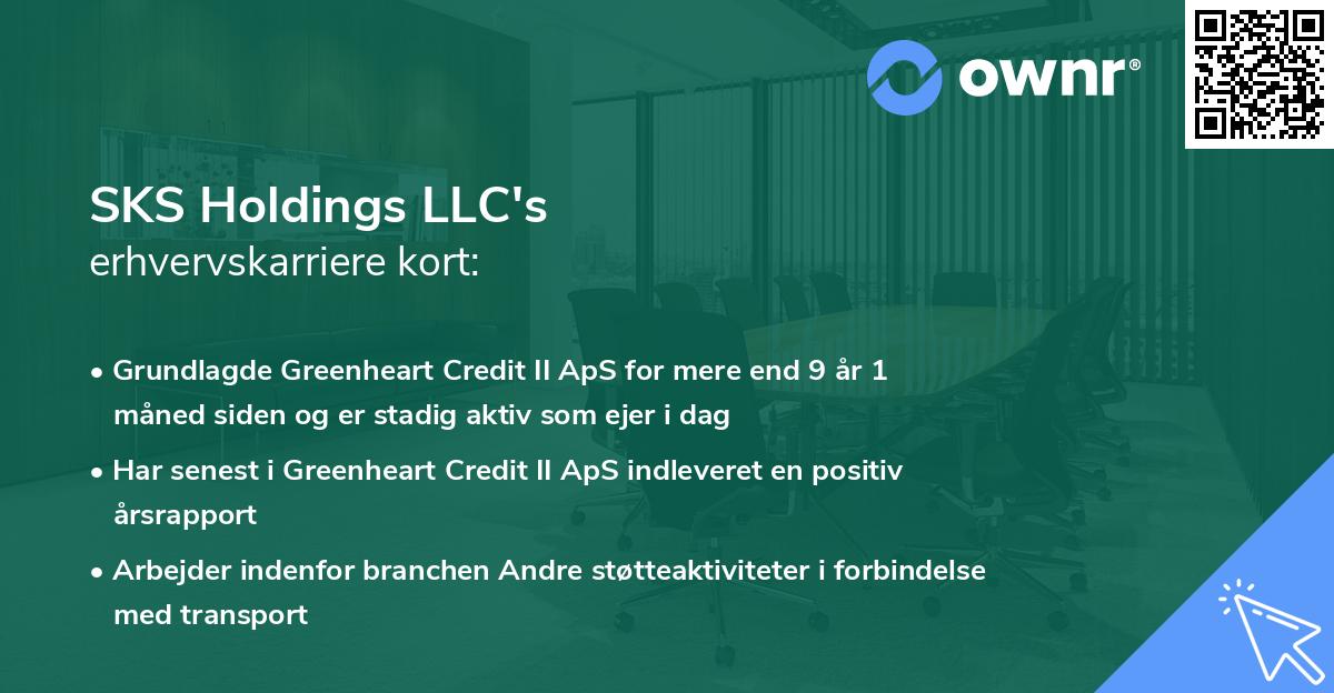SKS Holdings LLC's erhvervskarriere kort