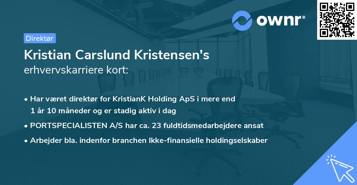 Kristian Carslund Kristensen's erhvervskarriere kort