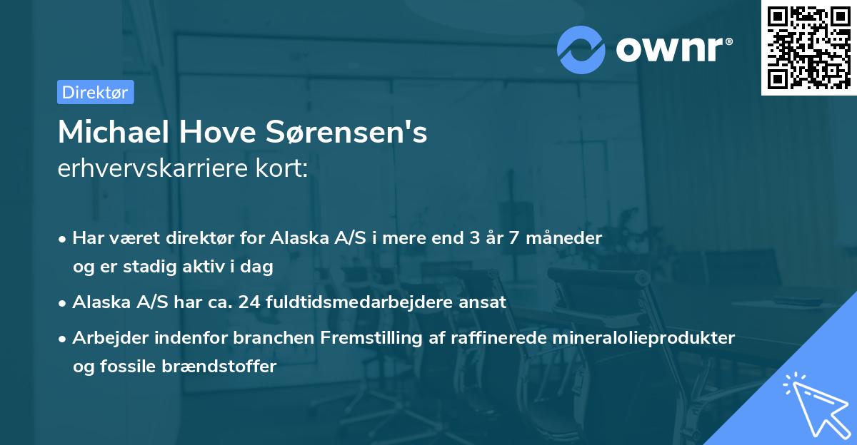 Michael Hove Sørensen's erhvervskarriere kort